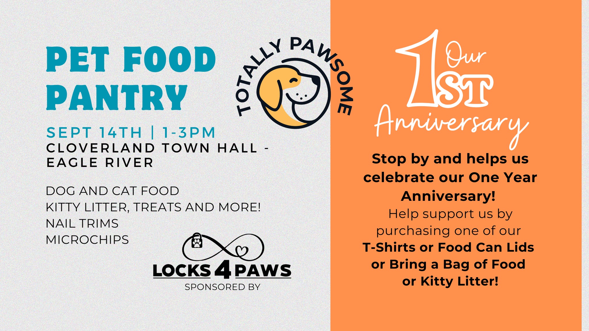 Pet Food Pantry and One Year Anniversary Event