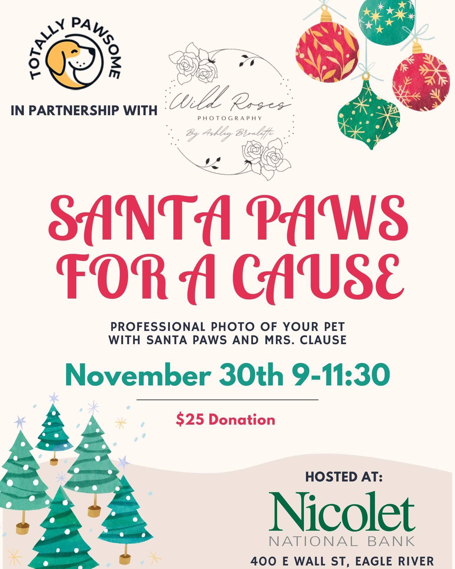 Santa Paws for a Cause – Pet Portraits